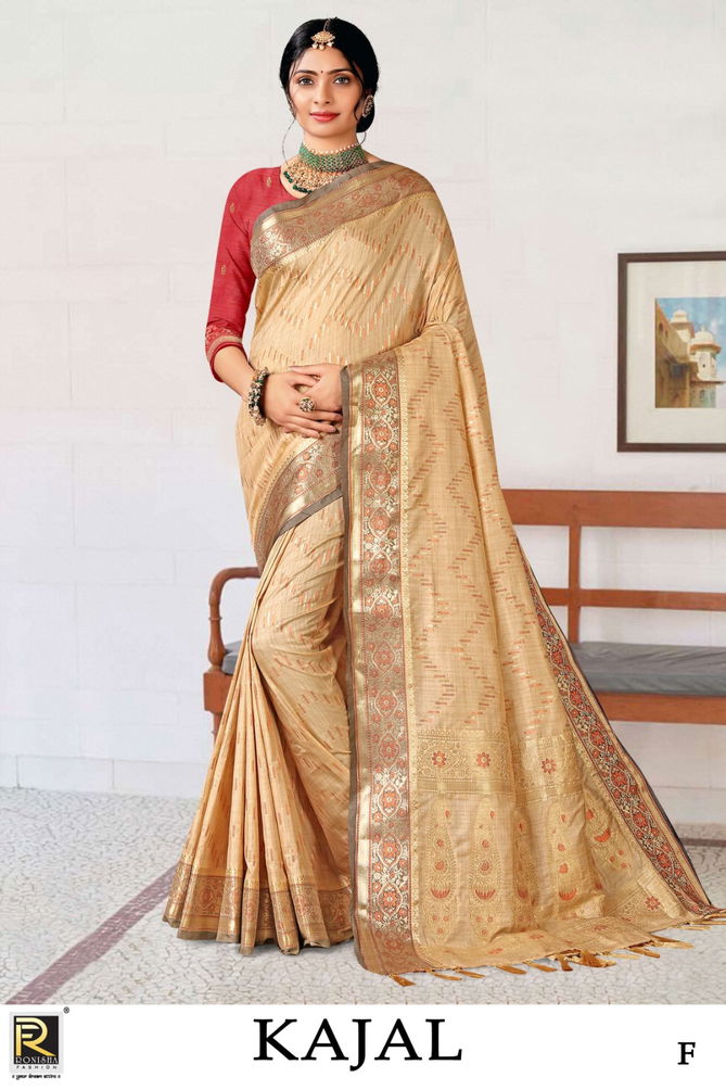 Kajal A To F Ronisha Banarsi Silk Sarees Catalog